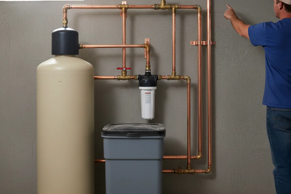 Whole-house water treatment system installed in Dime Box